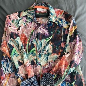 Robert graham floral shirt.